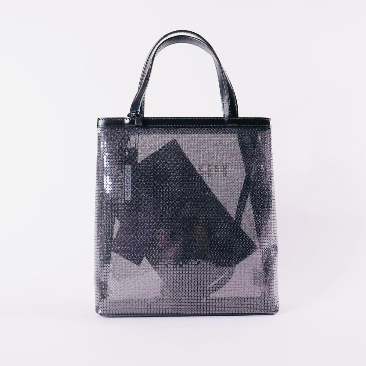 【PRADA】SMALL SEQUINED MESH TOTE BAG Prada Small Sequined Mesh Tote Bag | Vivrelle