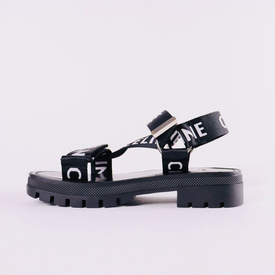 CELINE Leo Strappy Sandals in 