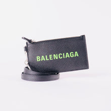 Load image into Gallery viewer, BALENCIAGA Cash Card Leather Case on Keychain
