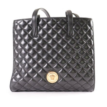 Load image into Gallery viewer, VERSACE Nappa Quilted Medusa Tote
