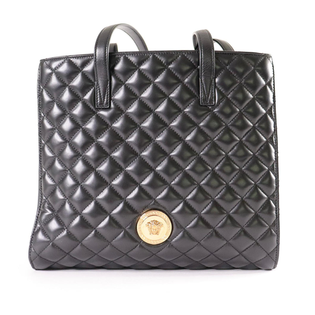 VERSACE Nappa Quilted Medusa Tote