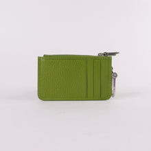 Load image into Gallery viewer, GUCCI Dollar Calfskin Enamel Monochrome GG Marmont Key Case Card Holder Lemon Leaf
