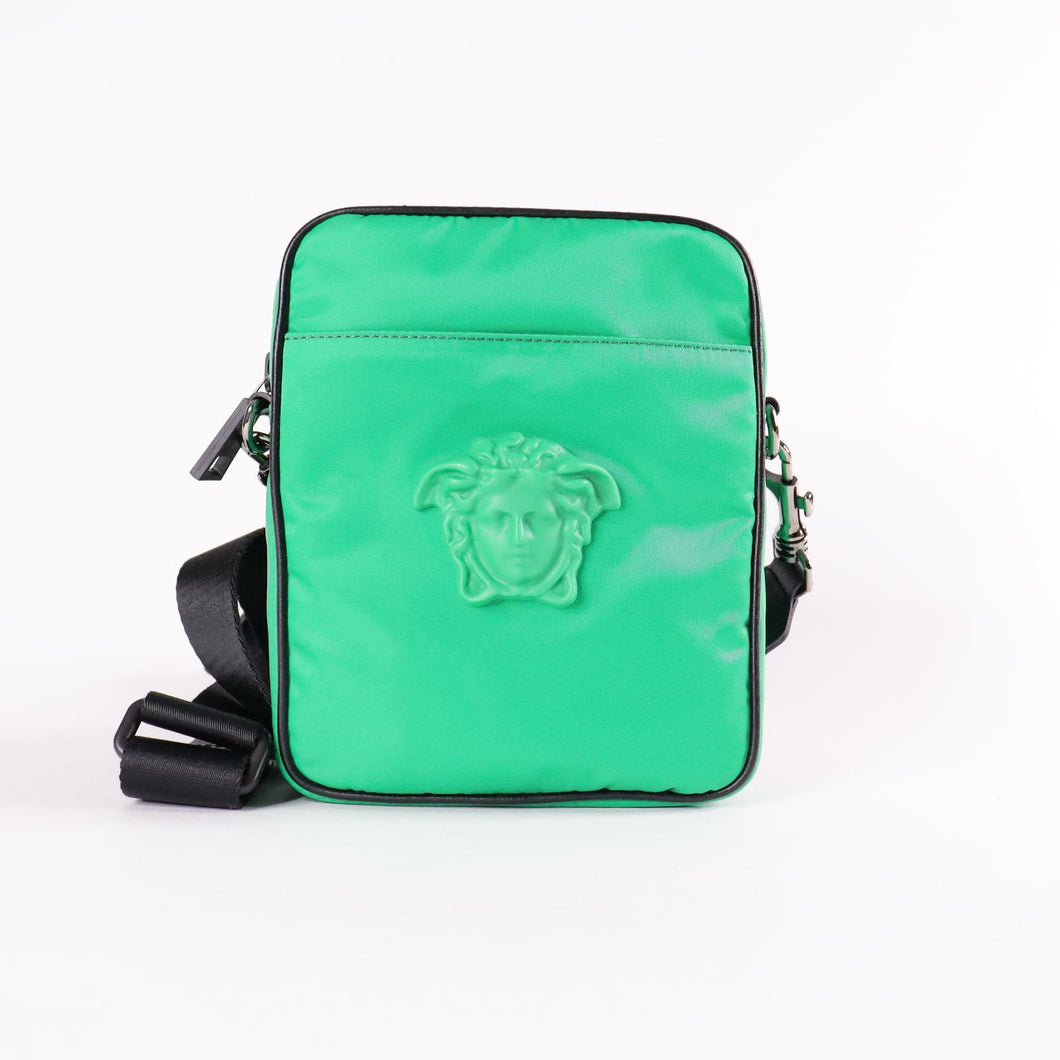 VERSACE  La Medusa Logo Nylon Crossbody Messenger