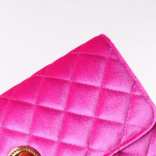 Load image into Gallery viewer, VERSACE Velvet Quilted Medusa Wallet On Chain
