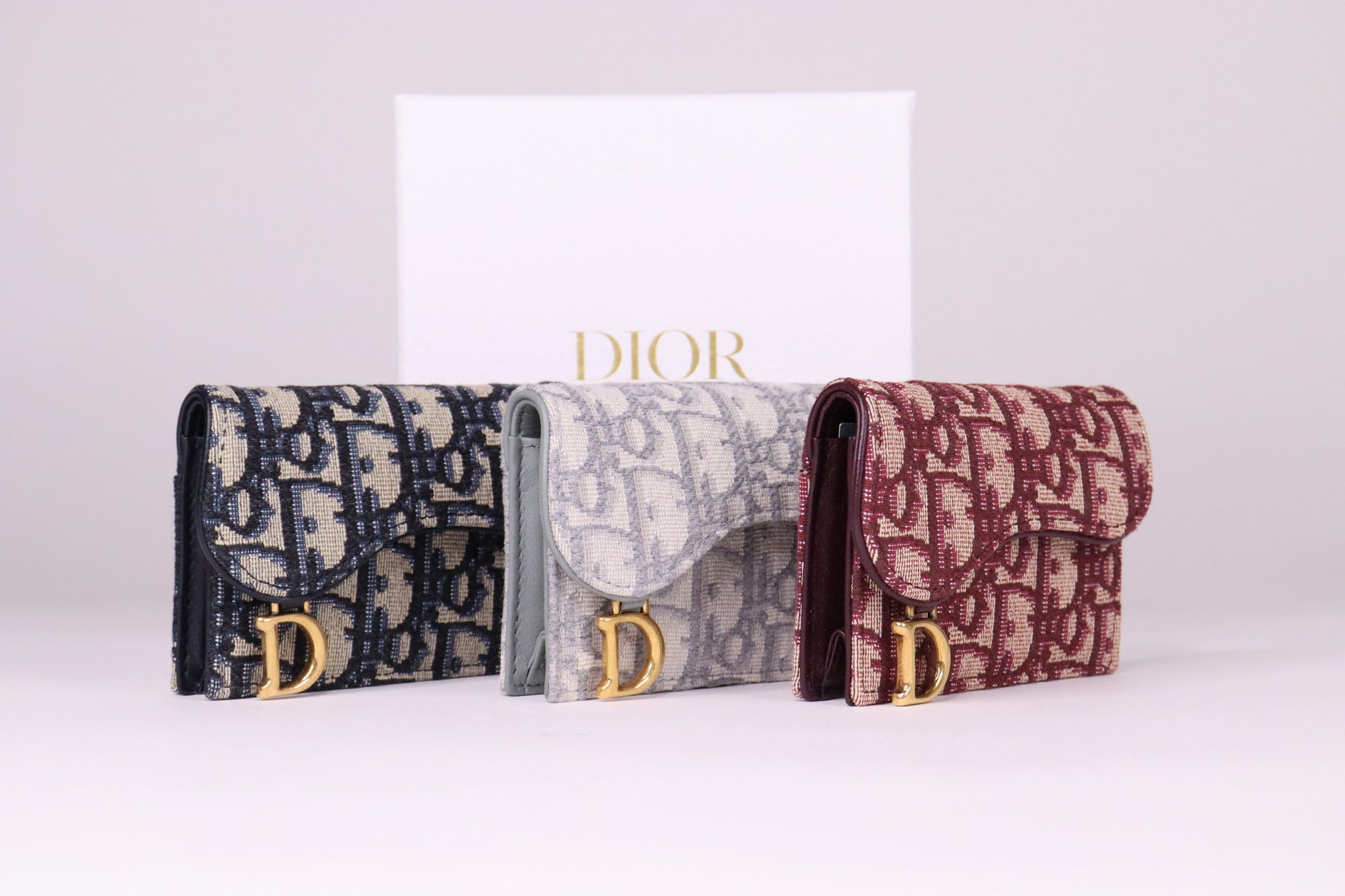 Dior Women's Saddle Flap Card Holder
