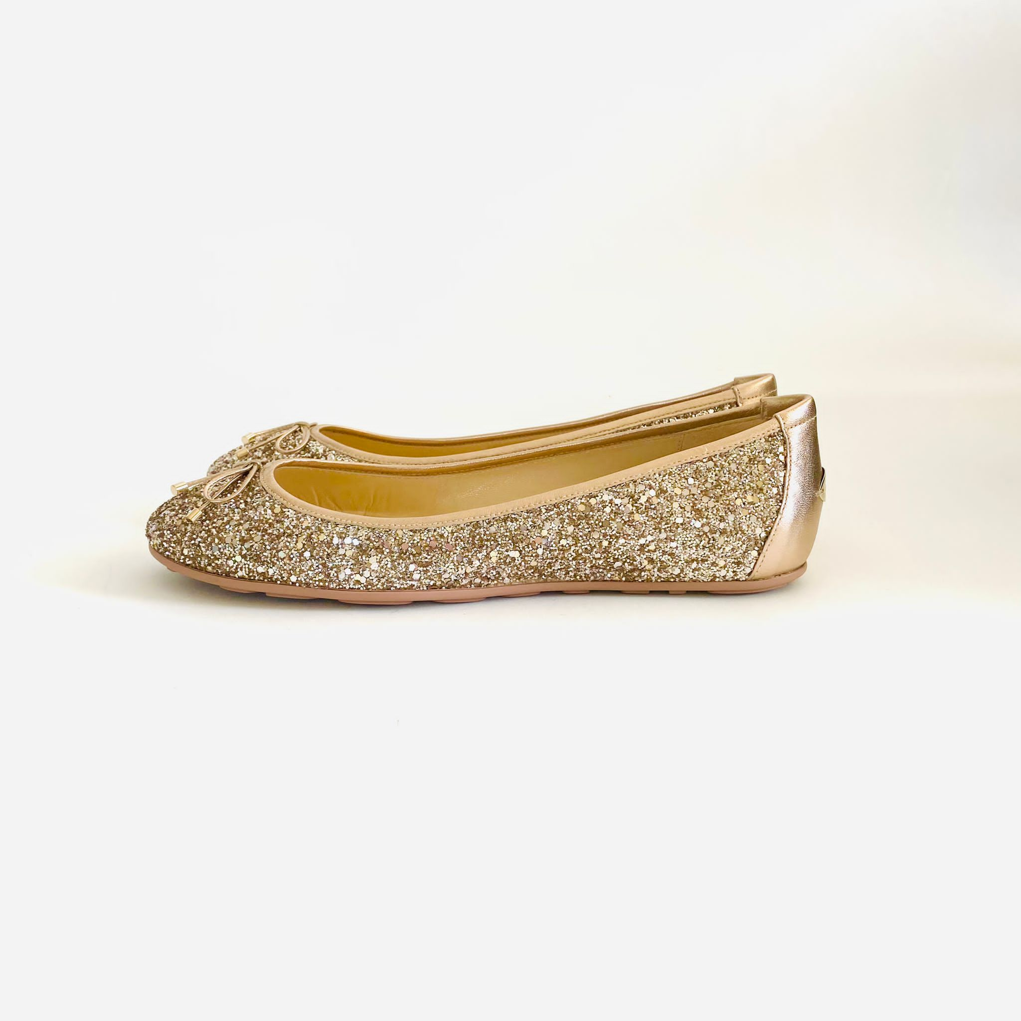 Jimmy choo fashion glitter flat