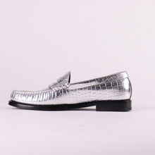 Load image into Gallery viewer, CELINE Luco Metallic Leather Loafers
