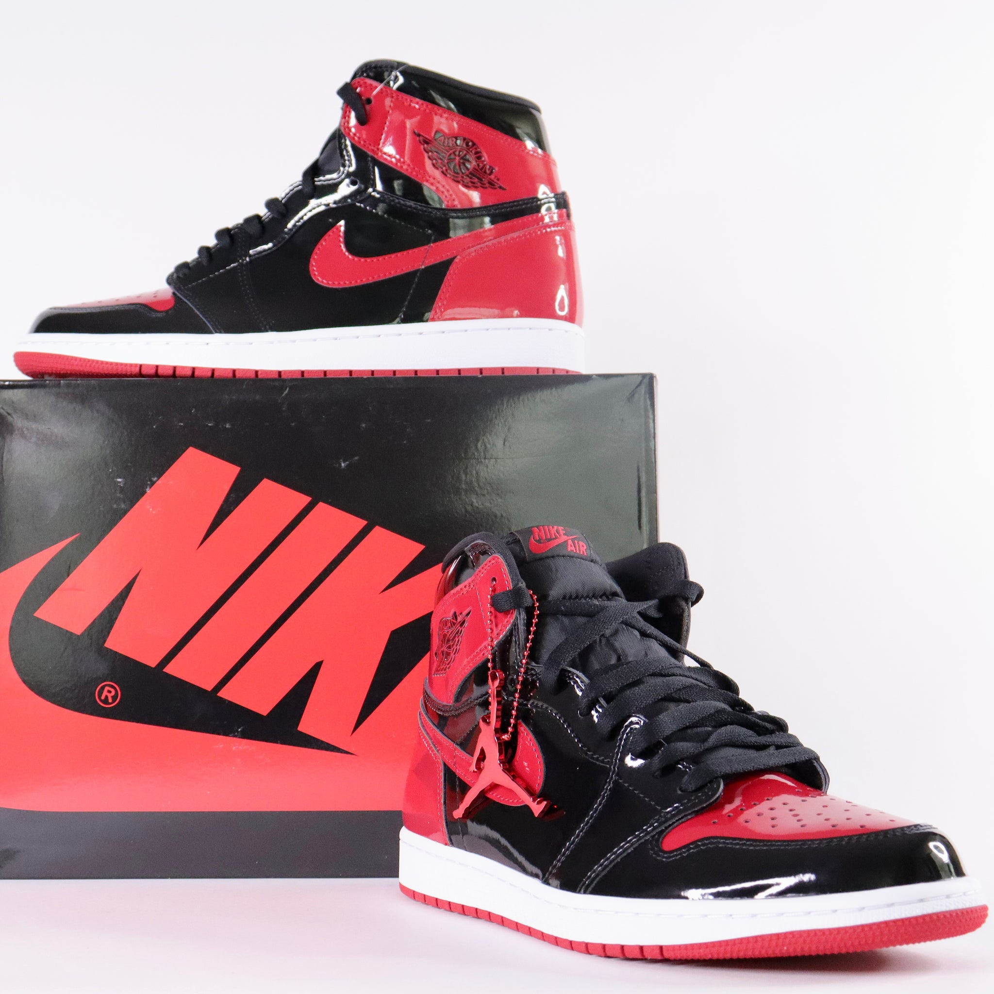 NIKE Air Jordan 1 Patent Bred Men's Sneakers – YEG.CHEAPLUXE
