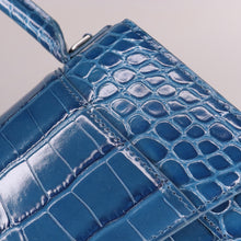 Load image into Gallery viewer, BALENCIAGA Hourglass Small Croc Embossed Handbag
