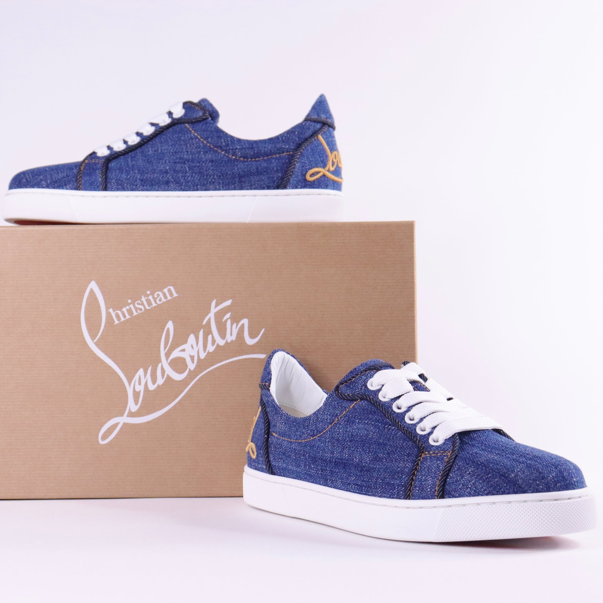 Denim fashion christian louboutin shoes