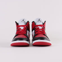 Load image into Gallery viewer, NIKE Air Jordan 1 Mid Red Black Sneakers
