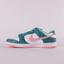 Load image into Gallery viewer, NIKE Dunk Low Washed Teal and Bleached Coral Sneakers
