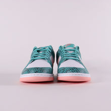 Load image into Gallery viewer, NIKE Dunk Low Washed Teal and Bleached Coral Sneakers
