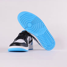 Load image into Gallery viewer, NIKE Air Jordan 1 Low Black and Dark Powder Blue Men&#39;s Sneakers
