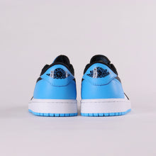 Load image into Gallery viewer, NIKE Air Jordan 1 Low Black and Dark Powder Blue Men&#39;s Sneakers
