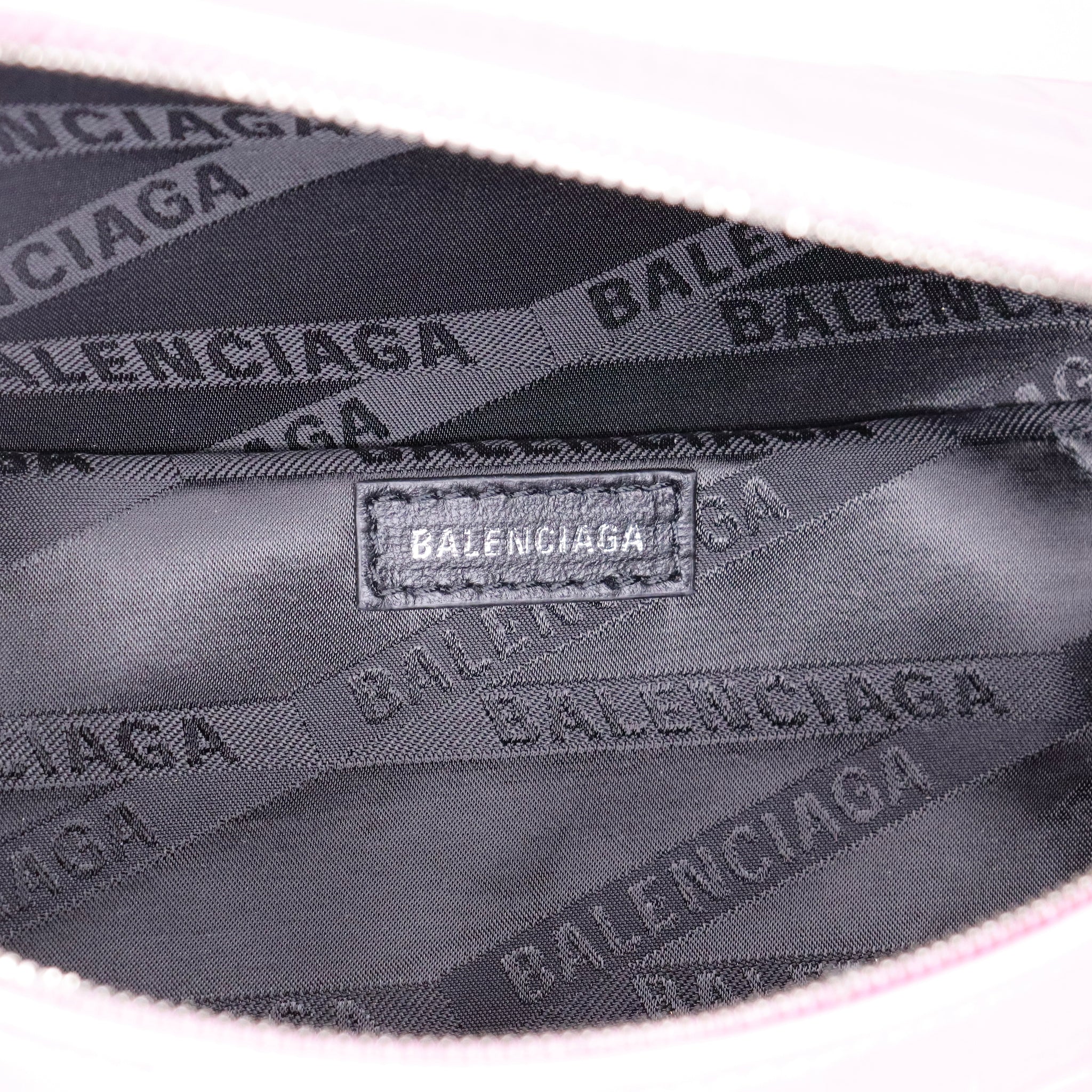 Balenciaga XXS Souvenir Crocodile Embossed Calfskin Belt Bag in